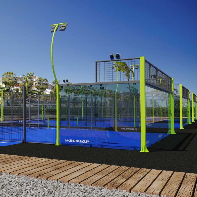 Colorazioni personalizzate per campo da padel