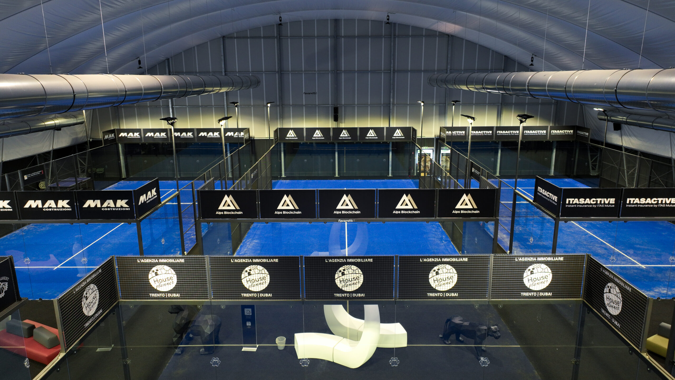 impianto premium padel coperto